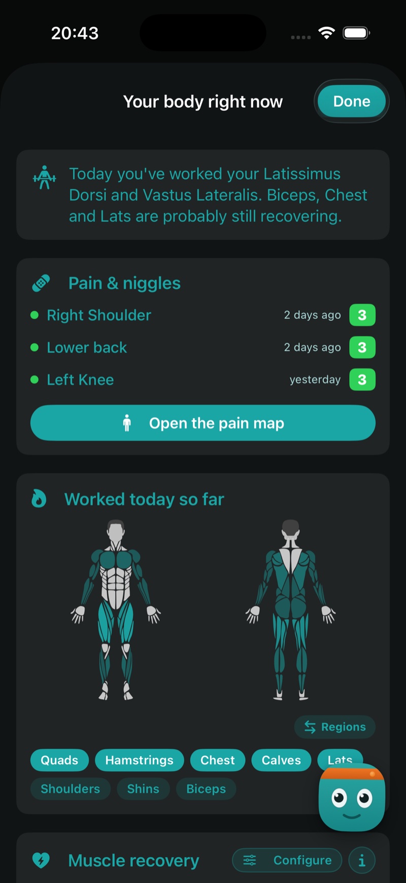 Your body's data, shown plainly, kept privately
